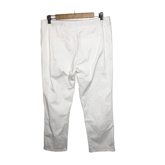 Derek Lam 10 Crosby Womens Cropped Pants Size 8 White High Rise Ankle Length‎ - Picture 3 of 7